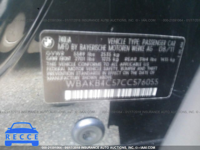 2012 BMW 740 LI WBAKB4C57CC576055 image 8