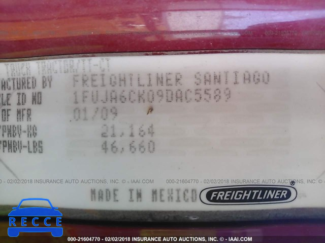 2009 FREIGHTLINER COLUMBIA COLUMBIA 1FUJA6CK09DAC5589 image 9