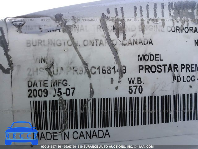 2010 INTERNATIONAL PROSTAR PREMIUM 2HSCUAPR9AC168149 image 9