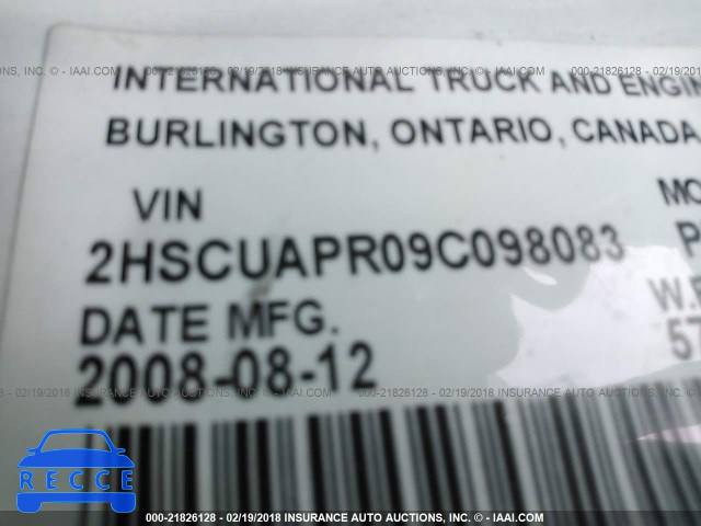 2009 INTERNATIONAL PROSTAR PREMIUM 2HSCUAPR09C098083 Bild 9