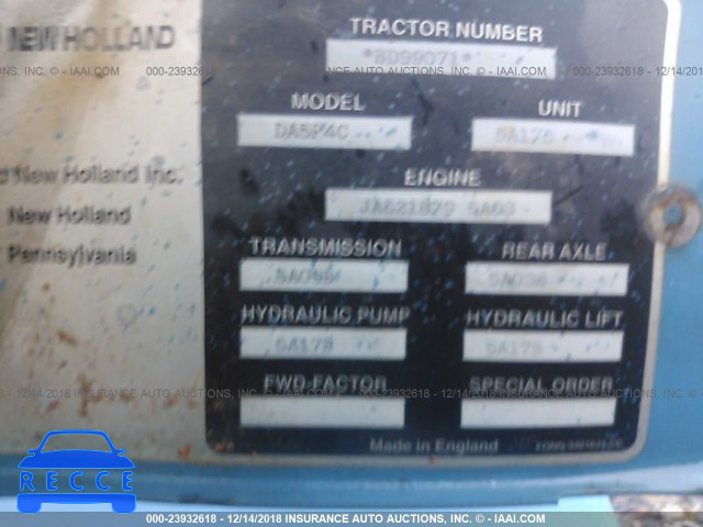 1995 FORD TRACTOR BD99071 image 8