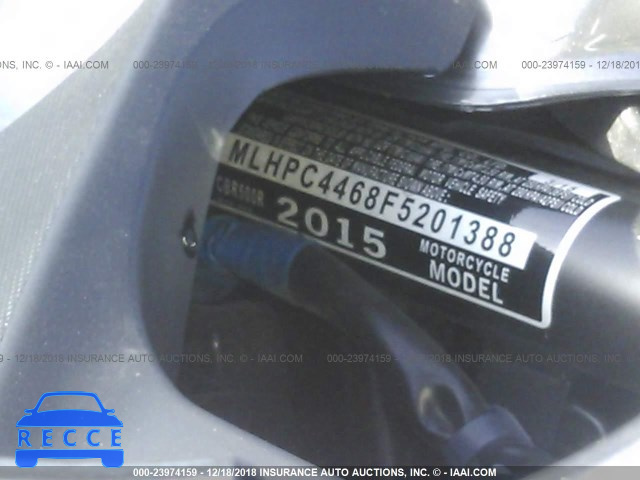 2015 HONDA CBR500 R MLHPC4468F5201388 image 9