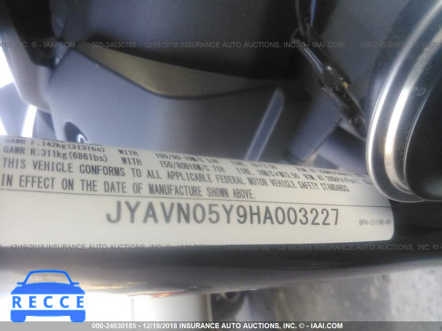 2017 YAMAHA XVS950 CU/CUC JYAVN05Y9HA003227 зображення 9