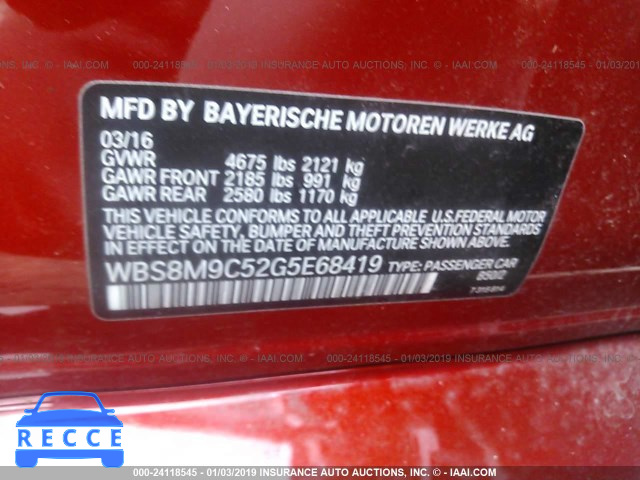 2016 BMW M3 WBS8M9C52G5E68419 image 8