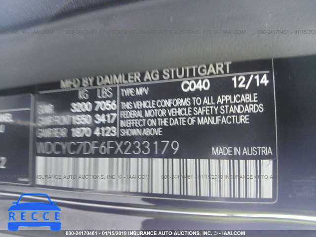 2015 MERCEDES-BENZ G 63 AMG WDCYC7DF6FX233179 image 8