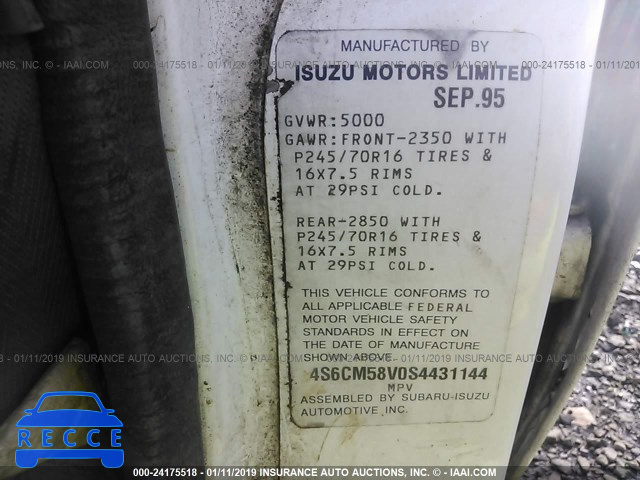 1995 HONDA PASSPORT EX/LX 4S6CM58V0S4431144 image 8
