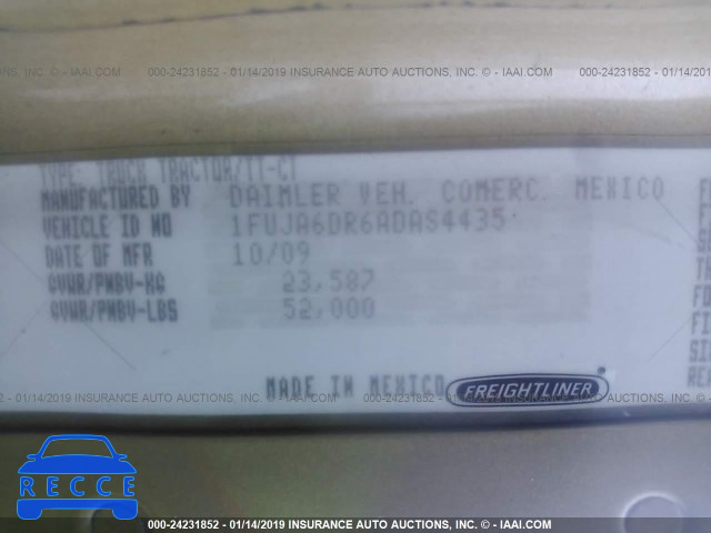 2010 FREIGHTLINER COLUMBIA COLUMBIA 1FUJA6DR6ADAS4435 image 8