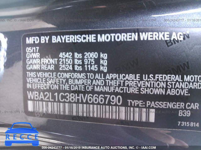2017 BMW M240I WBA2L1C38HV666790 image 8