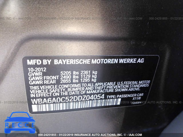 2013 BMW 640 I WBA6A0C52DDZ04054 Bild 8