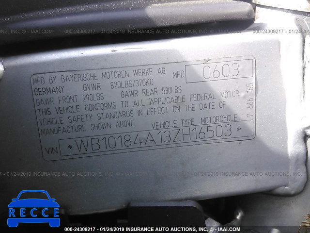 2003 BMW F650 CS WB10184A13ZH16503 image 9