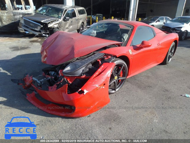 2014 FERRARI 458 SPIDER ZFF68NHA7E0196489 image 1