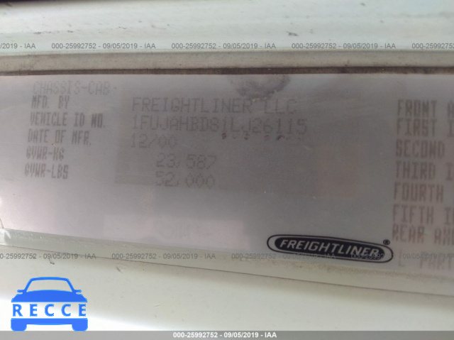2001 FREIGHTLINER CONVENTIONAL FLD120 1FUJAHBD81LJ26115 image 9
