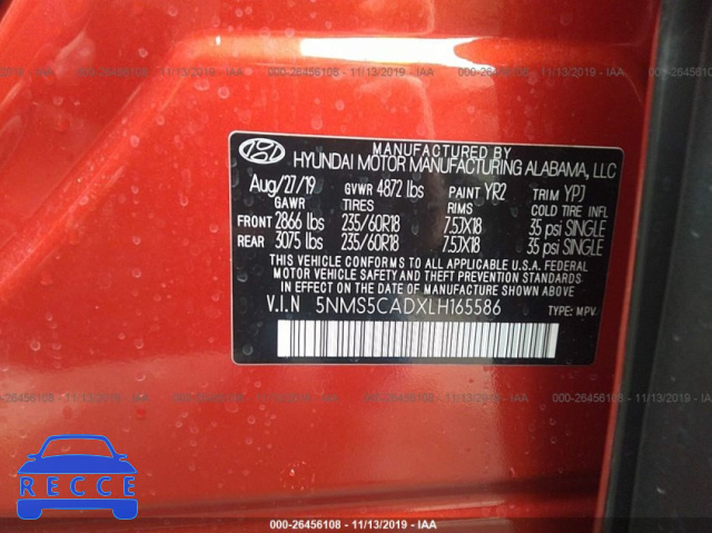 2020 HYUNDAI SANTA FE LIMITED/ULTIMATE 5NMS5CADXLH165586 Bild 8