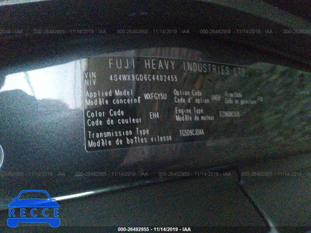 2012 SUBARU TRIBECA LIMITED/TOURING 4S4WX9GD6C4402455 image 8