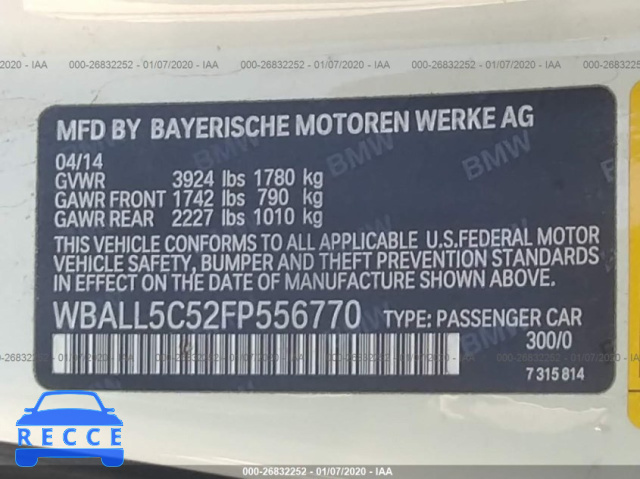 2015 BMW Z4 SDRIVE28I WBALL5C52FP556770 image 8