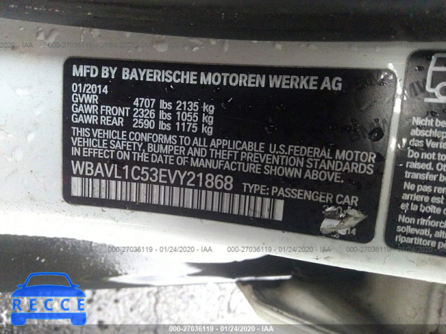 2014 BMW X1 XDRIVE28I WBAVL1C53EVY21868 Bild 8