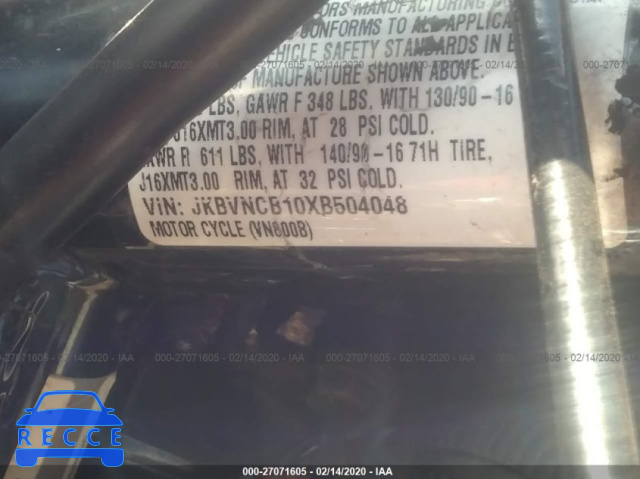 1999 KAWASAKI VN800 B JKBVNCB10XB504048 зображення 8