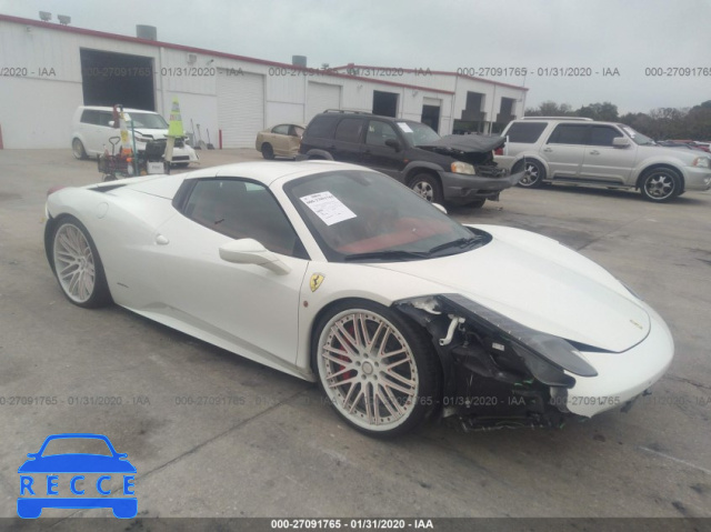 2012 FERRARI 458 SPIDER ZFF68NHA8C0187586 зображення 0