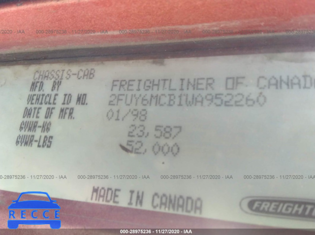 1998 FREIGHTLINER FLD FLD112 2FUY6MCB1WA952260 image 8