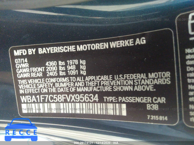 2015 BMW 2 SERIES 228I XDRIVE WBA1F7C58FVX95634 зображення 8