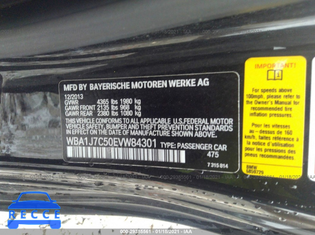 2014 BMW 2 SERIES M235I WBA1J7C50EVW84301 зображення 8