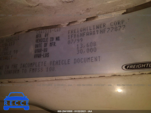 2000 FREIGHTLINER MEDIUM CONVENTIONAL FL70 1FV6HFAAXYHF77877 image 8
