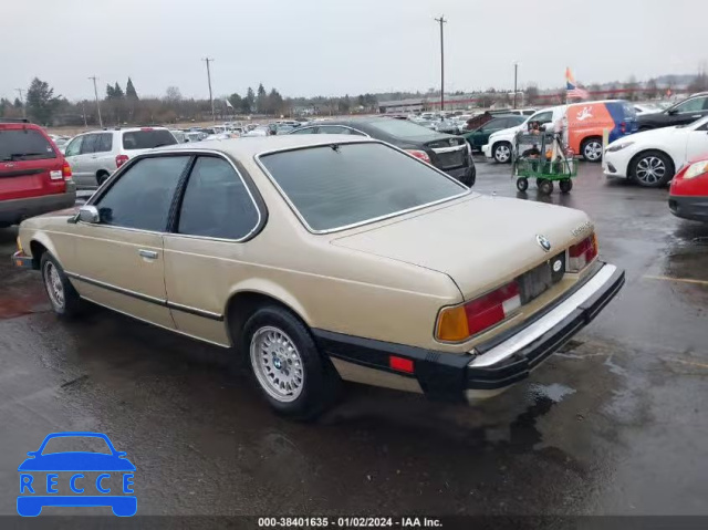 1987 BMW 635 CSI AUTOMATICATIC L6 WBAEC8406H0613836 image 2