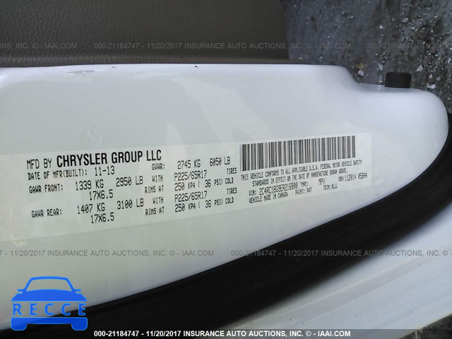 2014 CHRYSLER TOWN & COUNTRY TOURING 2C4RC1BG9ER216800 image 8