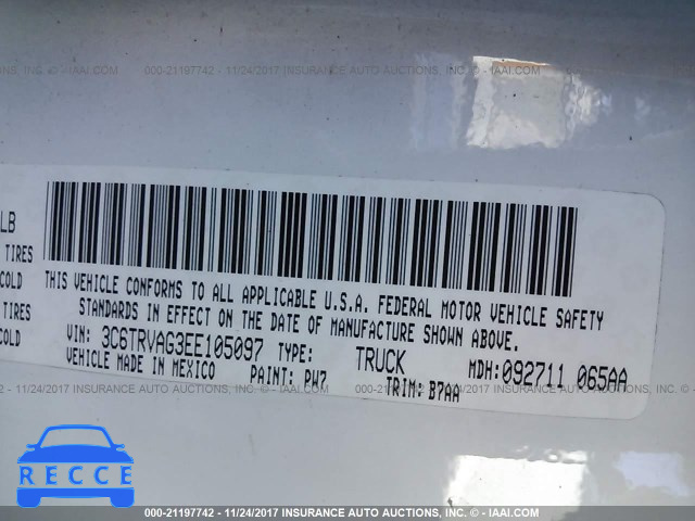 2014 RAM PROMASTER 1500 1500 STANDARD 3C6TRVAG3EE105097 image 8