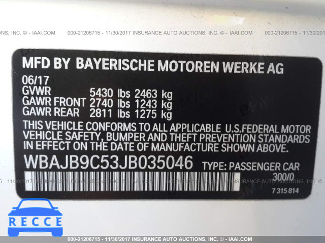 2018 BMW M550XI WBAJB9C53JB035046 image 8