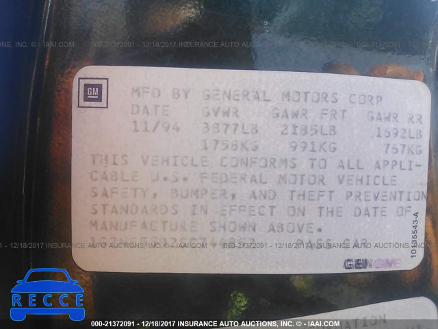 1995 PONTIAC GRAND AM SE 1G2NE55D2SC744852 image 8