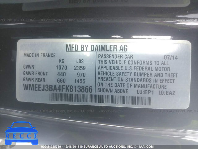 2015 SMART FORTWO PURE/PASSION WMEEJ3BA4FK813866 image 8