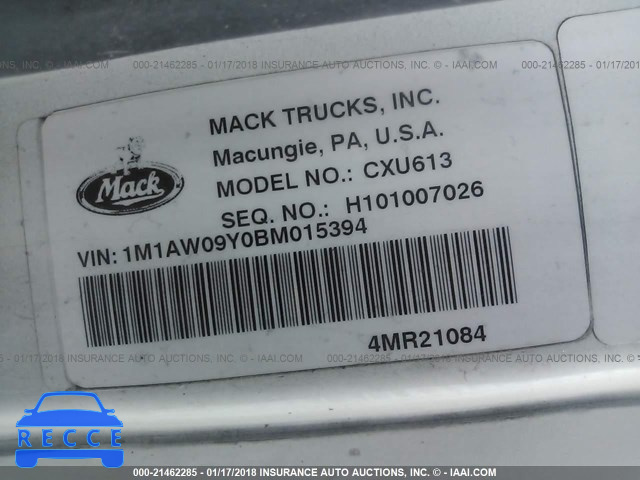 2011 MACK CXU613 CXU600 1M1AW09Y0BM015394 Bild 9