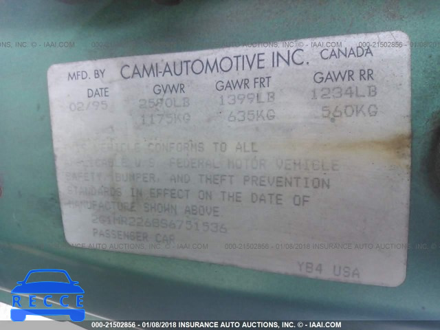 1995 GEO METRO LSI 2C1MR2268S6751536 image 8