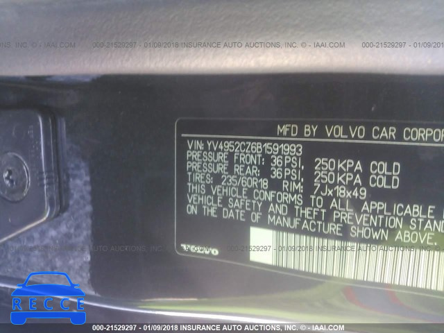 2011 VOLVO XC90 3.2 YV4952CZ6B1591993 Bild 8
