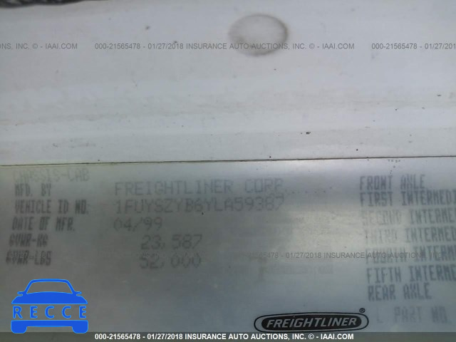 2000 FREIGHTLINER CONVENTIONAL FLC120 1FUYSZYB6YLA59387 зображення 8