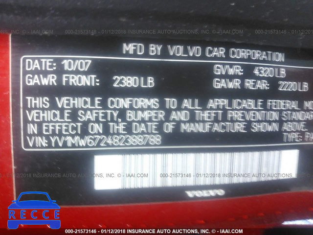 2008 VOLVO V50 T5 YV1MW672482388788 image 8