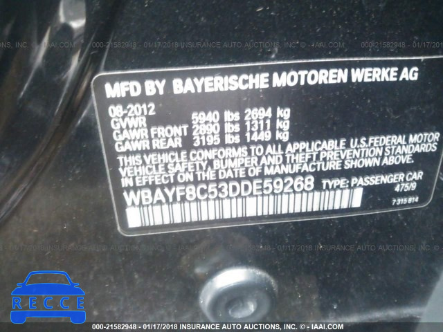 2013 BMW 750 LXI WBAYF8C53DDE59268 image 8