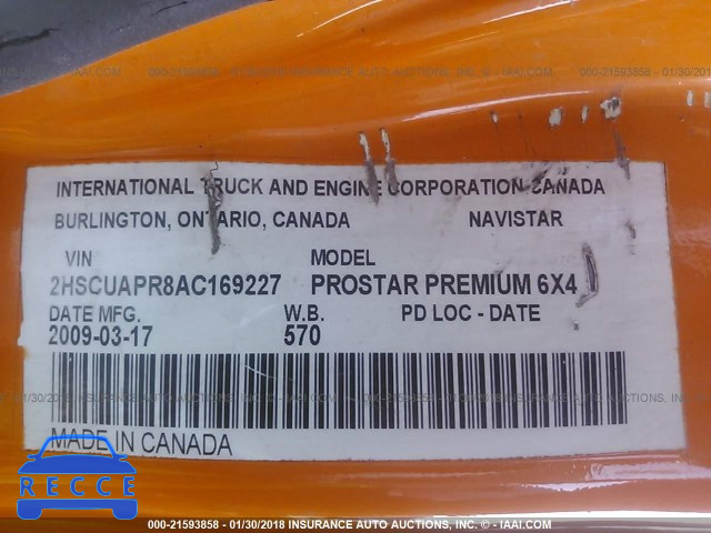 2010 INTERNATIONAL PROSTAR PREMIUM 2HSCUAPR8AC169227 image 9