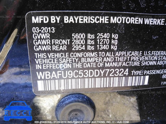 2013 BMW 550 XI WBAFU9C53DDY72324 зображення 8