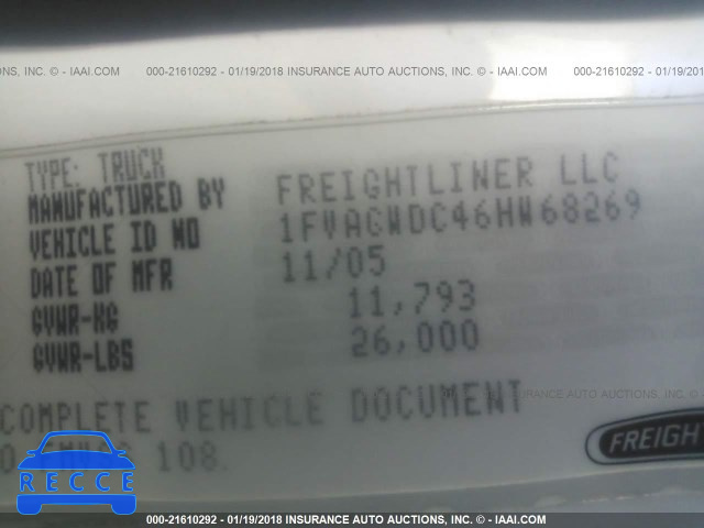 2006 FREIGHTLINER M2 106 MEDIUM DUTY 1FVACWDC46HW68269 image 9