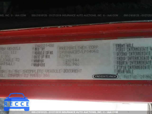 2000 FREIGHTLINER FLD FLD112 1FVX6WEB5YLF04068 image 9