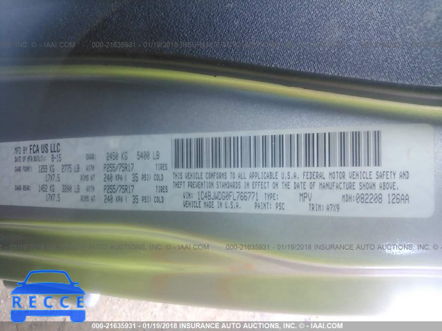 2015 JEEP WRANGLER UNLIMITE SPORT 1C4BJWDG0FL766771 image 8