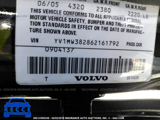 2006 VOLVO V50 2.4I YV1MW382862161792 image 8