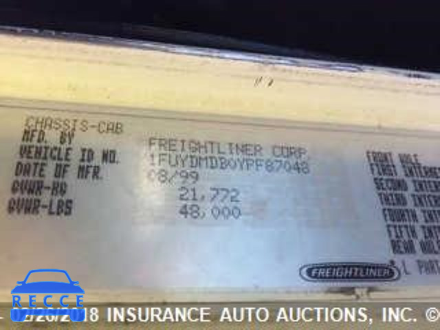 2000 FREIGHTLINER FLD FLD120 1FUYDMDB0YPF87048 зображення 9