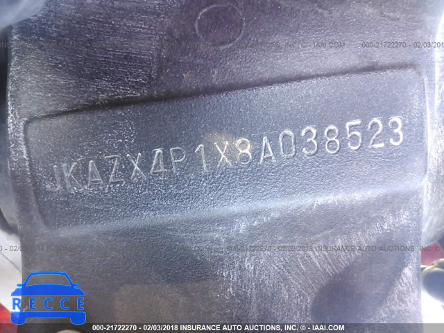 2008 KAWASAKI ZX600 P JKAZX4P1X8A038523 image 9