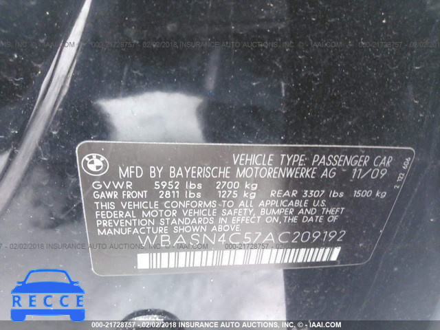 2010 BMW 550 GT WBASN4C57AC209192 image 7