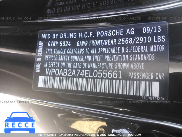 2014 PORSCHE PANAMERA S/4 WP0AB2A74EL055661 зображення 8
