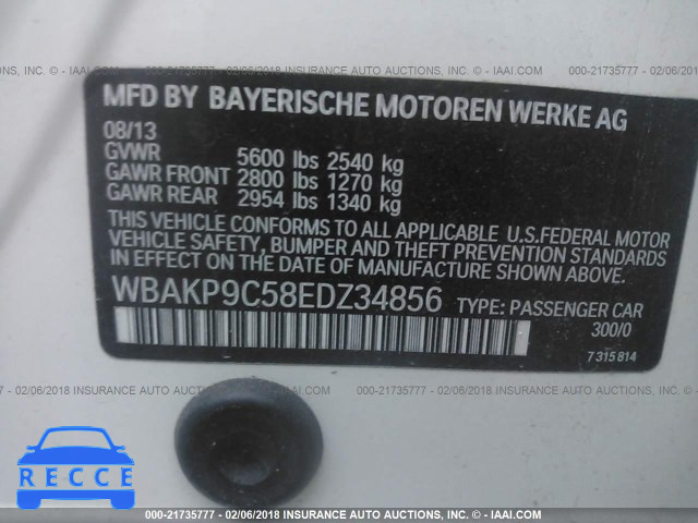 2014 BMW 550 XI WBAKP9C58EDZ34856 image 8