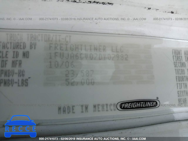 2007 FREIGHTLINER CONVENTIONAL COLUMBIA 1FUJA6CV07DY07982 image 9